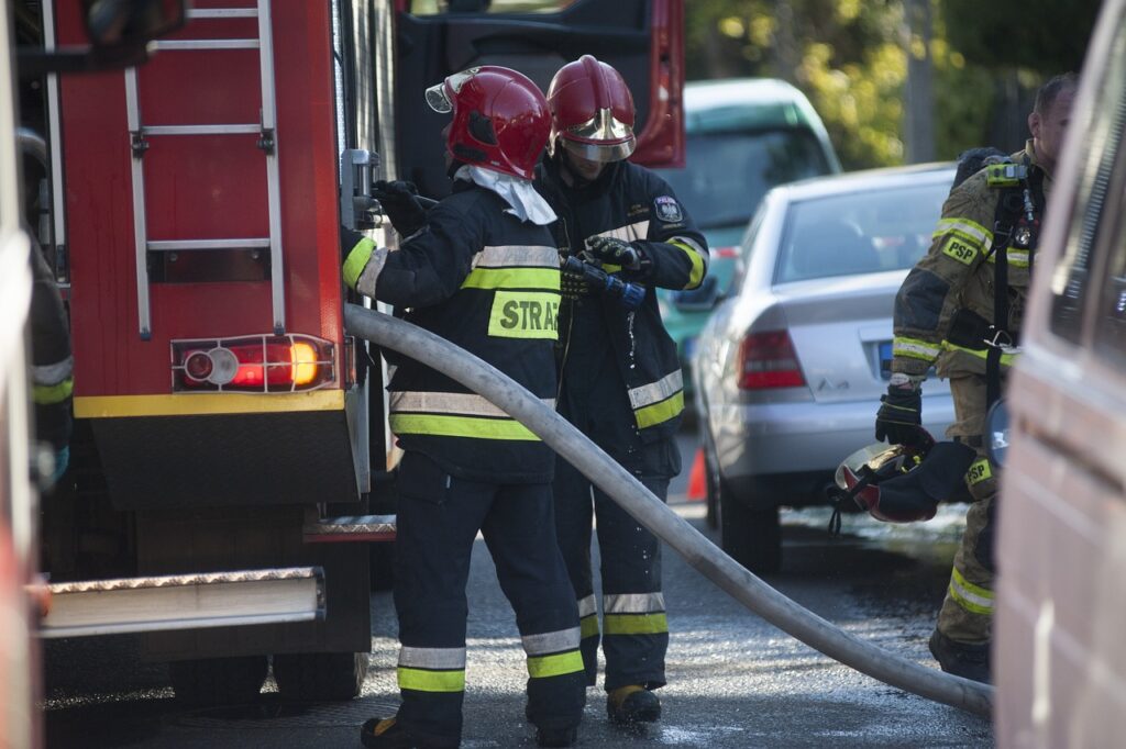 Interwencja straży pożarnej w Domu Pomocy Społecznej w Lublińcu